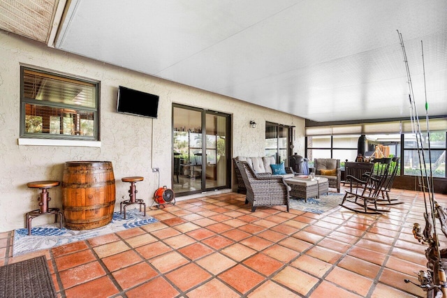 129 Parkwood Dr, Royal Palm Beach, FL 33411 - sunroom / solarium with tile patterned floors