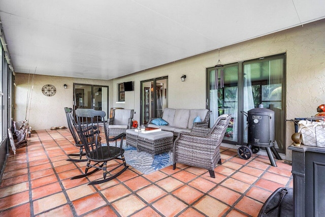 129 Parkwood Dr, Royal Palm Beach, FL 33411 - view of patio featuring outdoor lounge area