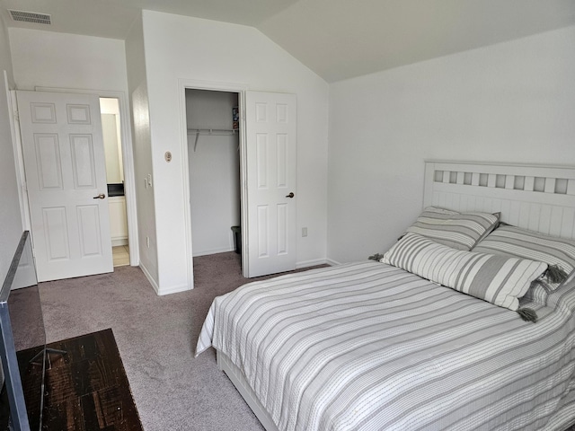 426 Cadiz Loop, Davenport, FL 33837 - carpeted bedroom featuring a closet, vaulted ceiling, a spacious closet, and baseboards