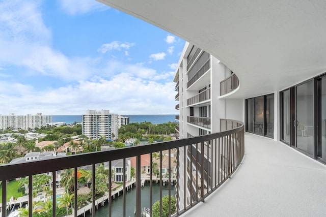 4740 S Ocean Blvd Unit 1403, Highland Beach, FL 33487 - balcony with a water view