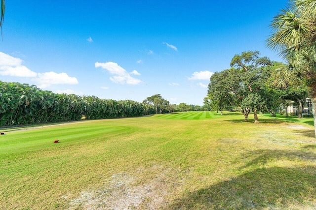 36 Stratford Ln Unit H, Boynton Beach, FL 33436 - view of green lawn featuring view of golf course and view of wooded area
