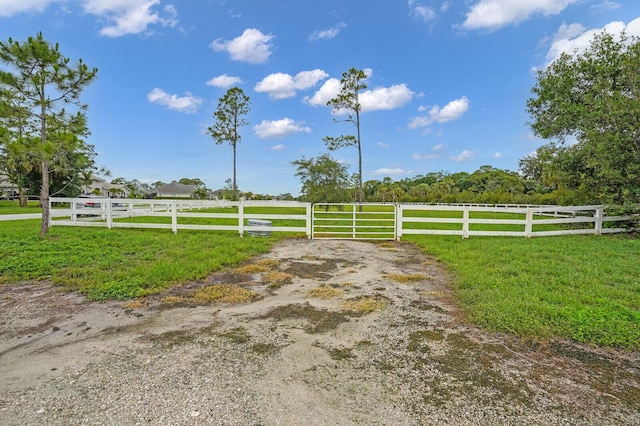 10032 Calabrese Trl, Jupiter, FL 33478 - view of yard with a view of rural / pastoral area and a gate