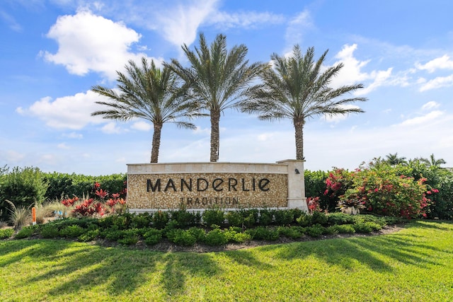 11244 SW Lyra Dr, Port Saint Lucie, FL 34987 - community / neighborhood sign featuring a yard
