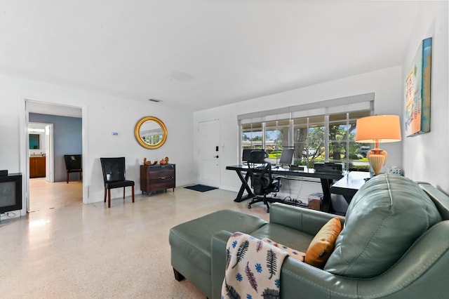 4311 NE 16th Ave, Oakland Park, FL 33334 - living area with speckle patterned floor