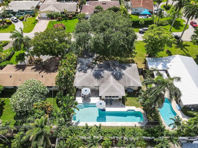 4311 NE 16th Ave, Oakland Park, FL 33334 - aerial view of residential area with a pool area