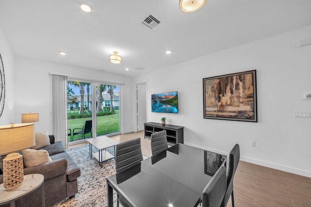 14517 Three Ponds Trl, Delray Beach, FL 33446 - home office with wood finished floors, baseboards, and recessed lighting