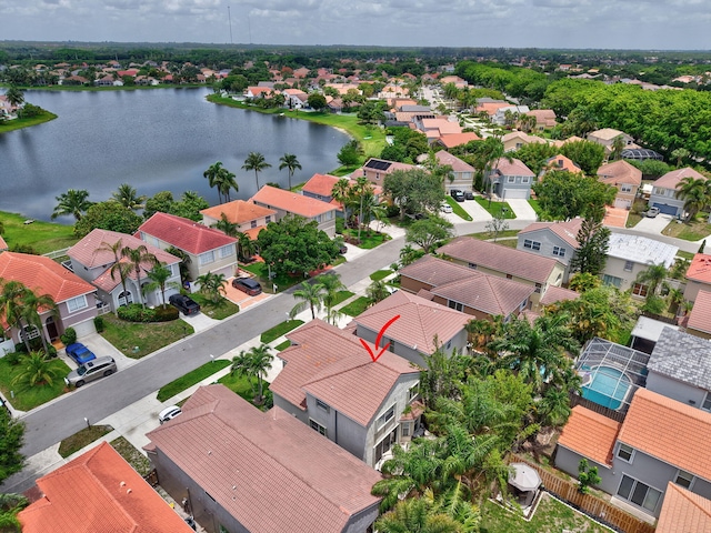 7989 Lakewood Cove Ct, Lake Worth, FL 33467 - aerial view of residential area featuring a nearby body of water