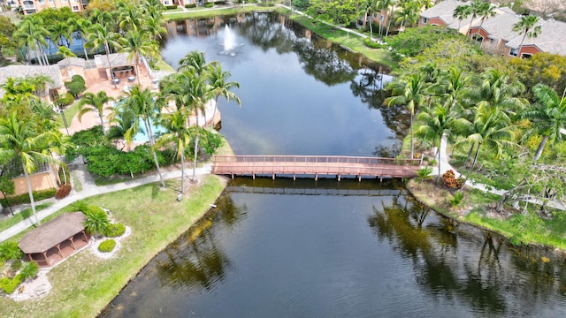 3870 Lyons Rd Unit 308-8, Coconut Creek, FL 33073 - drone / aerial view of a large body of water and a notable bridge