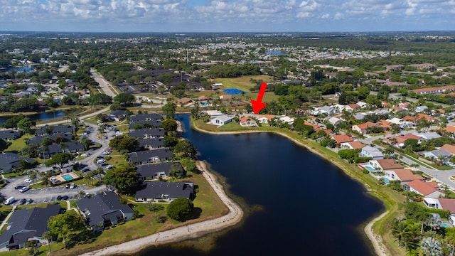 4290 Camrose Ln, West Palm Beach, FL 33417 - aerial view of property's location with a large body of water and nearby suburban area