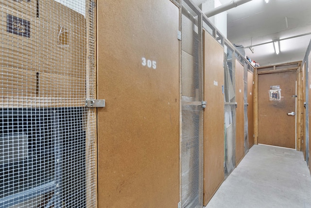 1401 S Ocean Blvd Unit 305, Boca Raton, FL 33432 - hallway with concrete flooring