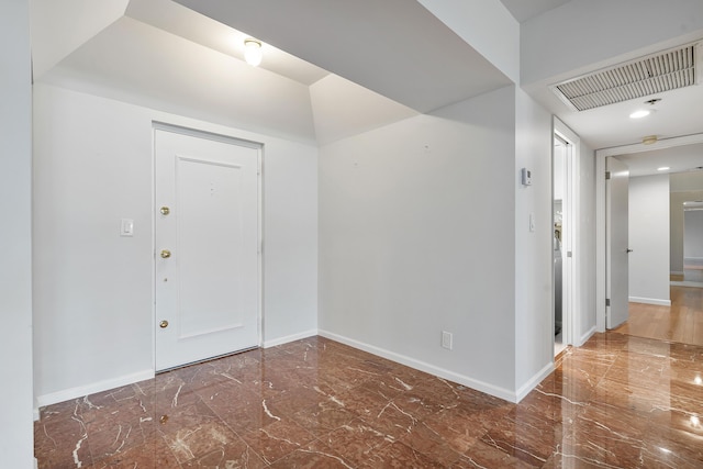 1401 S Ocean Blvd Unit 305, Boca Raton, FL 33432 - entryway featuring marble tiled floors and baseboards