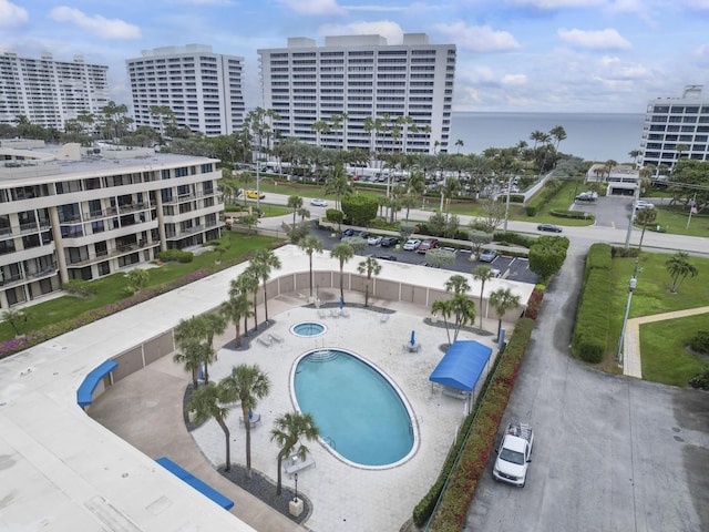 1401 S Ocean Blvd Unit 305, Boca Raton, FL 33432 - community pool with a city view and a water view