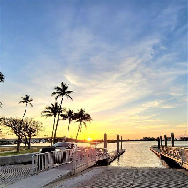101 S Golfview Rd Unit 15, Lake Worth Beach, FL 33460 - dock with a water view