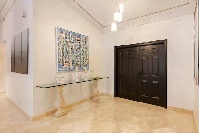 9823 NE Sun Pointe Dr, Boynton Beach, FL 33437 - entrance foyer with tile patterned floors and baseboards