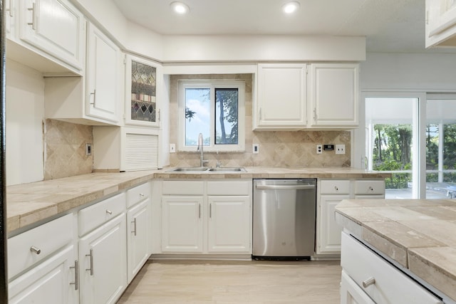 13655 N 68th St N, West Palm Beach, FL 33412 - kitchen featuring dishwasher, healthy amount of natural light, light countertops, and recessed lighting