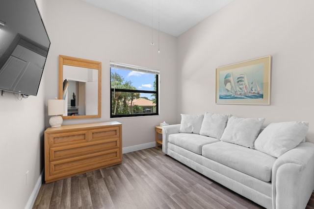 5255 Monterey Cir Unit G, Delray Beach, FL 33484 - living area with baseboards and wood finished floors