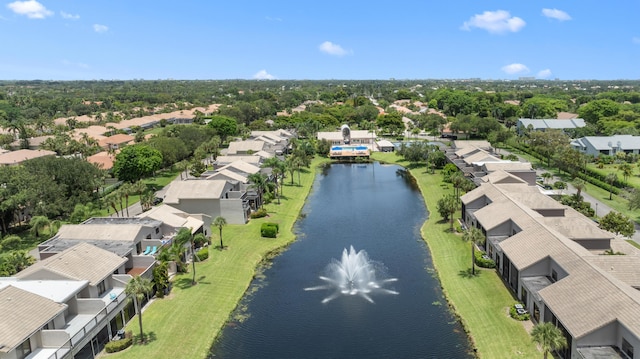 5255 Monterey Cir Unit G, Delray Beach, FL 33484 - aerial view of residential area featuring a large body of water
