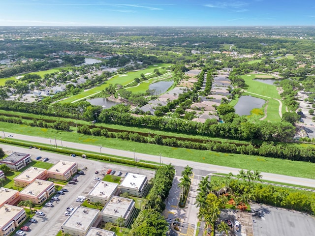 366 Saxony H, Delray Beach, FL 33446 - aerial view of residential area featuring a nearby body of water and a golf course