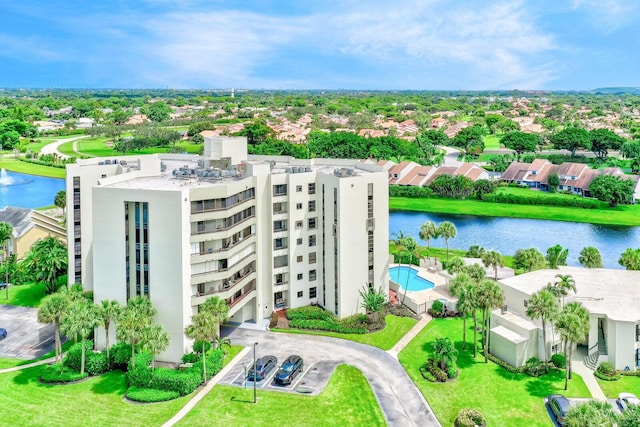 6372 La Costa Dr Unit 306, Boca Raton, FL 33433 - bird's eye view of a nearby body of water and a pool