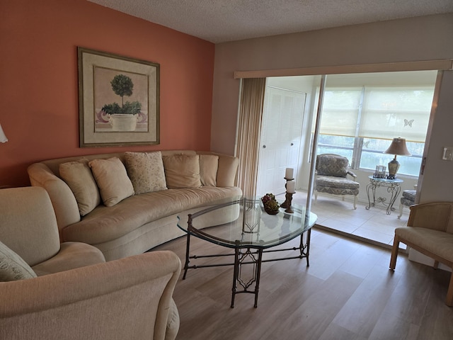 143 Lake Barbara Dr, West Palm Beach, FL 33411 - living area featuring light wood-style floors and a textured ceiling