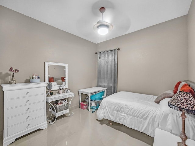 1081 SW Jacqueline Ave, Port Saint Lucie, FL 34953 - bedroom with a ceiling fan and tile patterned flooring