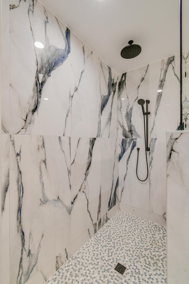 438 River Edge Rd, Jupiter, FL 33477 - bathroom view of a marble finish shower