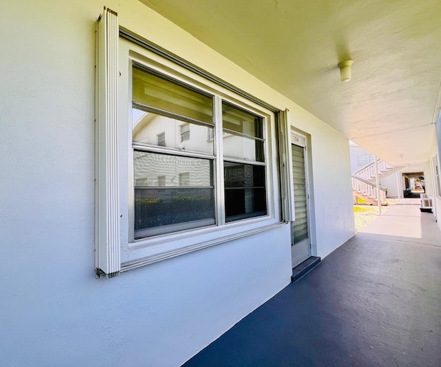 104 Cambridge E, West Palm Beach, FL 33417 - view of patio with stairs