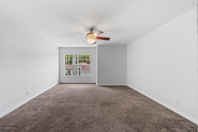 5554 Boynton Gardens Dr, Boynton Beach, FL 33437 - carpeted empty room featuring a ceiling fan and baseboards