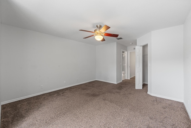 5554 Boynton Gardens Dr, Boynton Beach, FL 33437 - carpeted empty room with ceiling fan and baseboards