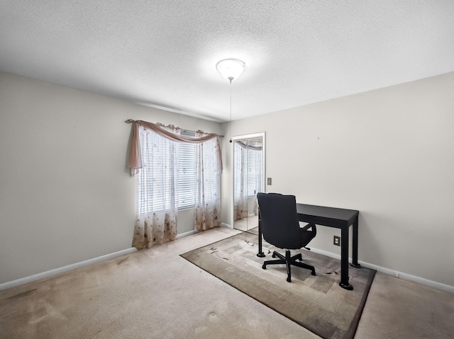 815 W Boynton Beach Blvd Unit 15-203, Boynton Beach, FL 33426 - office featuring carpet floors, baseboards, and a textured ceiling