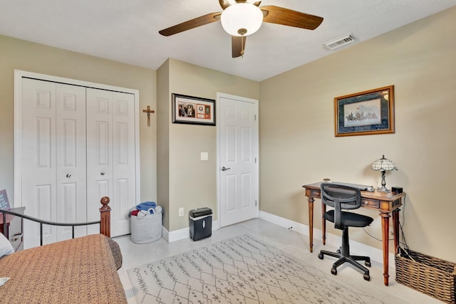 519 SE Brookside Ter, Port Saint Lucie, FL 34983 - office space with ceiling fan and baseboards