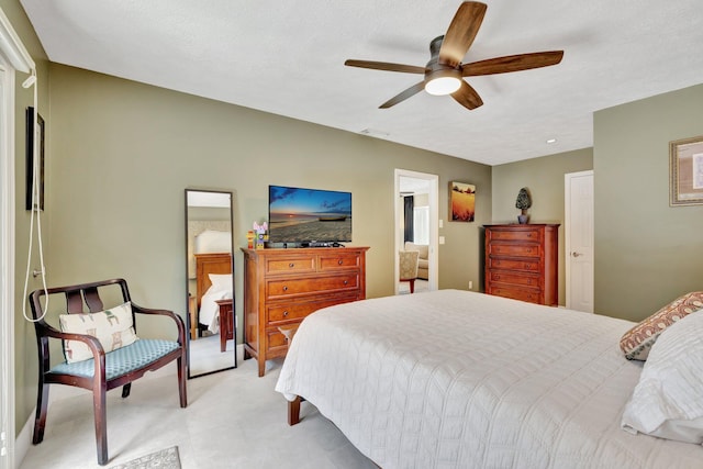 519 SE Brookside Ter, Port Saint Lucie, FL 34983 - bedroom featuring light colored carpet and ceiling fan