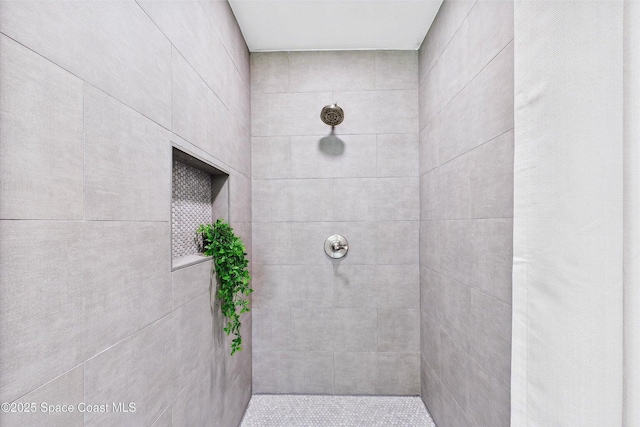 2318 Old Samsula Rd, Port Orange, FL 32128 - bathroom with a tile shower