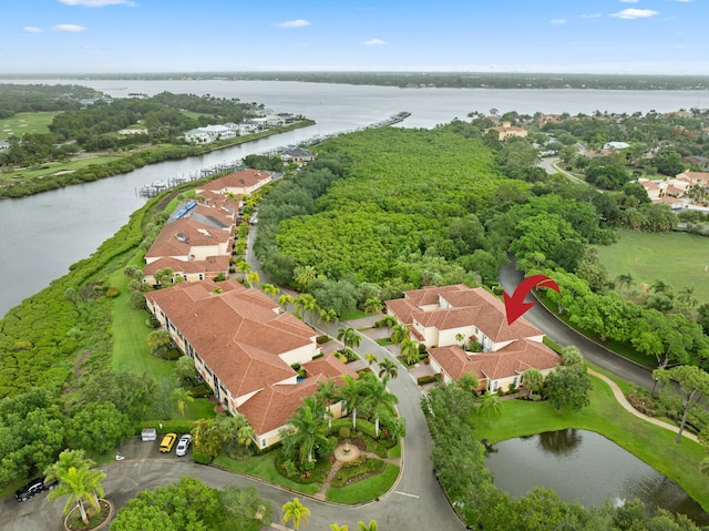 2381 SW Island Creek Trl, Palm City, FL 34990 - aerial view of residential area featuring a nearby body of water