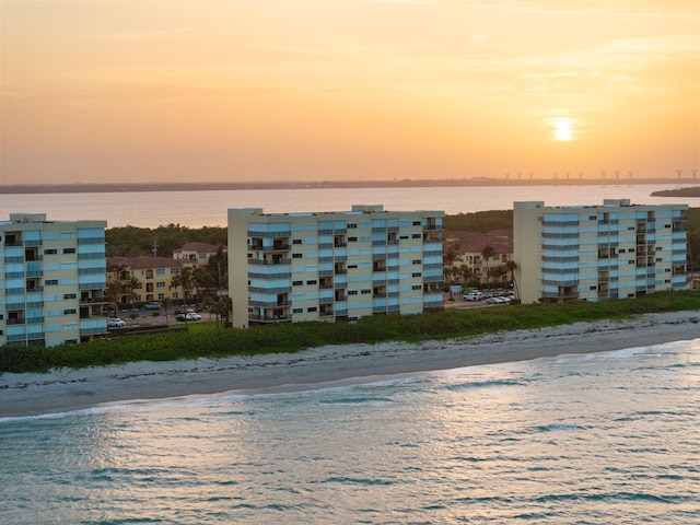 7420 S Ocean Dr Unit 314, Jensen Beach, FL 34957 - water view featuring nearby beach