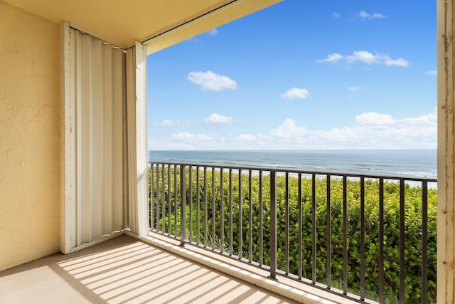 7420 S Ocean Dr Unit 314, Jensen Beach, FL 34957 - balcony with view of water and beach