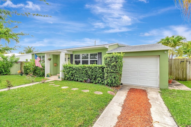 320 Summa St, West Palm Beach, FL 33405 - view of front of property featuring an attached garage, driveway, and stucco siding