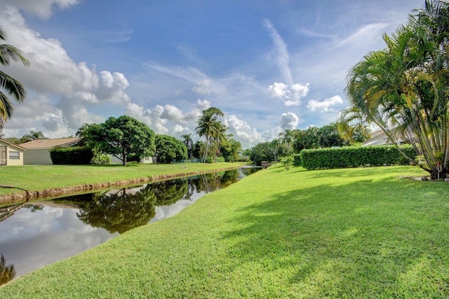 13134 Quiet Woods Rd Unit A, Wellington, FL 33414 - view of green lawn featuring a water view