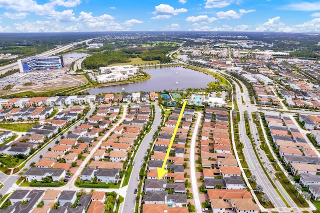 13330 Machiavelli Way, Palm Beach Gardens, FL 33418 - aerial view of property's location featuring a nearby body of water and nearby suburban area