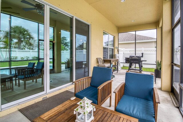 10295 SW Waterway Ln, Port Saint Lucie, FL 34987 - view of swimming pool with a fenced backyard and a patio
