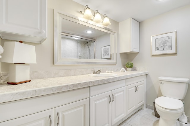 275 Palm Ave Unit A406, Jupiter, FL 33477 - full bath with vanity, tile patterned floors, and a shower