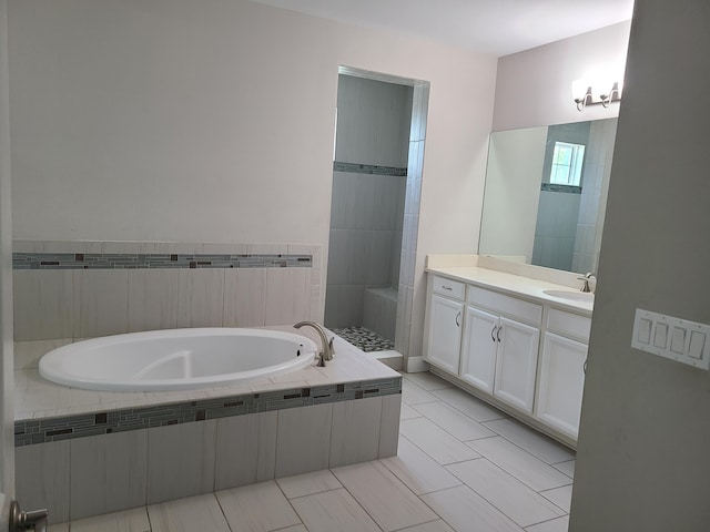 4019 Cascade Falls Cir, Lake Worth, FL 33467 - bathroom with a garden tub and vanity