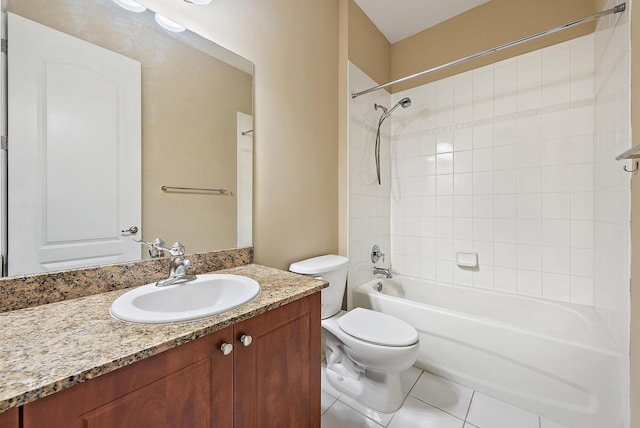 2788 Eagle Rock Cir Unit 3, West Palm Beach, FL 33411 - full bathroom featuring toilet,  shower combination, vanity, and tile patterned floors