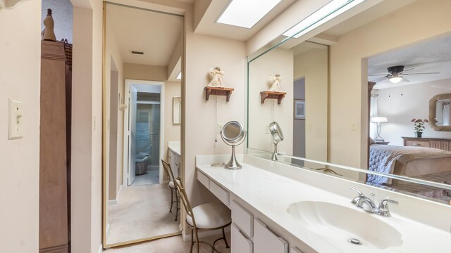 21596 Magdalena Ter, Boca Raton, FL 33433 - ensuite bathroom featuring vanity and ceiling fan