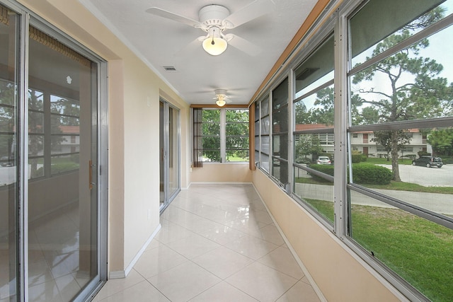 2600 SE Ocean Blvd Unit S15, Stuart, FL 34996 - unfurnished sunroom with a ceiling fan