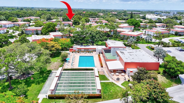 2600 SE Ocean Blvd Unit S15, Stuart, FL 34996 - aerial view of a pool