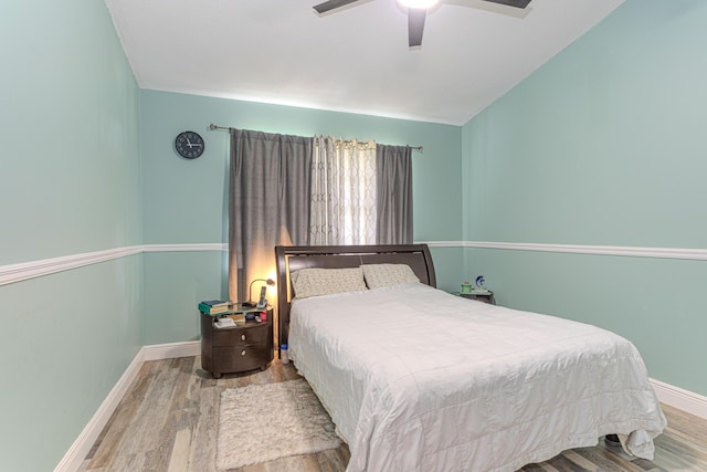 16330 Wiltshire Dr E, Loxahatchee, FL 33470 - bedroom featuring wood finished floors and a ceiling fan