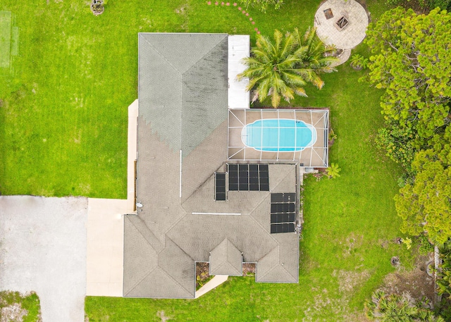 16330 Wiltshire Dr E, Loxahatchee, FL 33470 - view from above of property featuring a pool