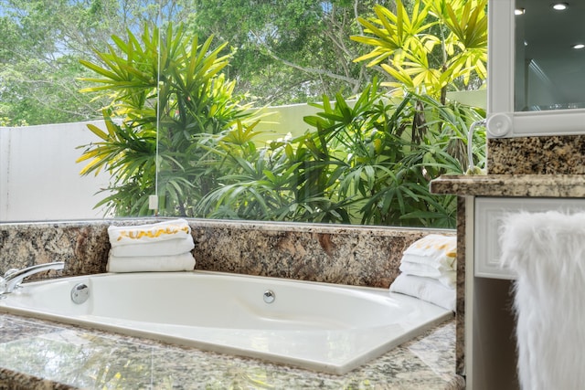 8076 Twin Lake Dr, Boca Raton, FL 33496 - full bath with a garden tub and vanity
