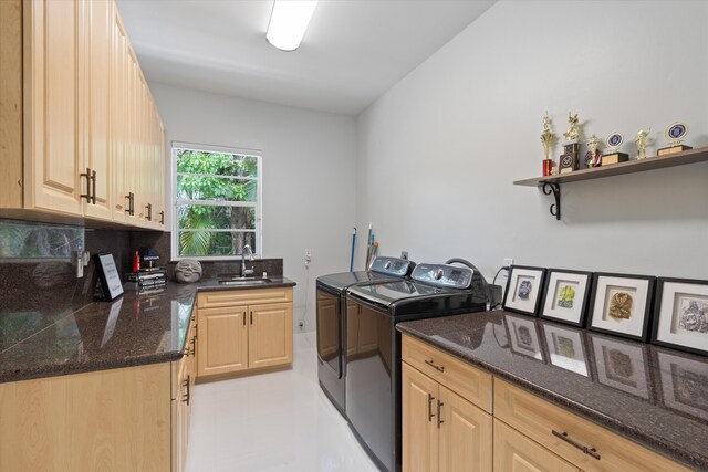 8076 Twin Lake Dr, Boca Raton, FL 33496 - laundry room with separate washer and dryer and cabinet space